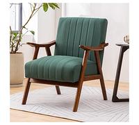 ZUOZUIYQ Fauteuil Accent Vert Moderne avec Cadre en Bois pour Le Bureau du Salon et la Chambre