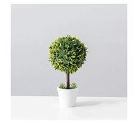 ZUOZUIYQ Fleurs artificielles et Vase Plantes artificielles réalistes Bonsaï, Fleurs de Simulation en Plastique artificielles avec Vase en Plastique, Petites Plantes d'arbre pour la pièce
