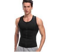 ZUOZUIYQ Gilet de Sauna pour Hommes, Amincissant, entraîneur de Taille, débardeur en néoprène, Chemise Amincissante, Combinaison d'entraînement avec Fermeture éclair, S-3XL