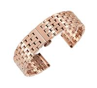 ZUOZUIYQ Interface Plate en Acier Inoxydable Complet Solide 20 mm 22 mm à Double Pression à Double Pression Butfly Fermoir Bracelet Bracelet Montres accessoriesstrap