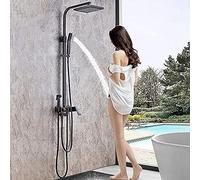 ZUOZUIYQ Orb Black Shower Faucets Set 4 Way Bath Faucet Bidet Sprayer Swivel Spout 8 inch Shower Head Mixer Water Taps Beauty Comes