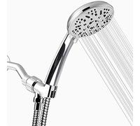 ZUOZUIYQ Pays Main, Haute Pression Modes pulvérisation, Finition chromée brossée Pomme Douche Salle de Bain pour douches à Faible débit avec Tuyau supplémentaire/réglable