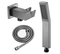 ZUOZUIYQ Pomme de Douche avec Ordinateur de Poche générique pondiques de Douche à Main générique Ensemble de Pomme de Douche à Main Universelle Gris Ensemble de Douche en Laiton Haute Pression