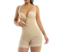 ZUOZUIYQ Shapewear pour Femmes, contrôle du Ventre, Fermeture éclair, Buste Ouvert, Ligne de Corps en Forme d'entrejambe Ouverte