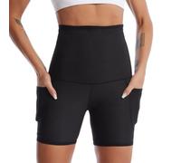 ZUOZUIYQ Short de Compression pour Homme, contrôle du Ventre, Taille Haute, sous-vêtements Amincissants Anti-bouclage, Leggings athlétiques, Couche de Base