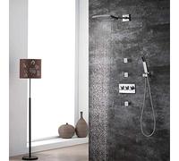 ZUOZUIYQ Shower Set ConceaShower Faucet Set Shower Hot and Cold Four-Function Pre-Embedded Box Side Spray 200 250 Two-Function Top Spray Fixed Showerheads Beauty Comes