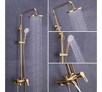 ZUOZUIYQ Shower Set - Full Rose Shower/Three-Speed Lifting Large Shower Set/Diameter 90mm Adjustable Adjustable Beauty Comes