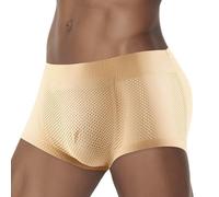 ZUOZUIYQ sous-vêtements en Maille pour Hommes, Boxer rembourré rembourré, sans Couture, rehausseur de Fesses, Culotte Push Up