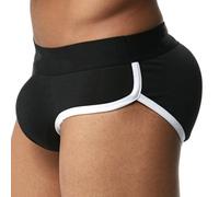 ZUOZUIYQ sous-vêtements rembourrés améliorant Le modelage pour Hommes, rehausseur de Fesses Pochette Avant, caleçon, Rembourrage Amovible