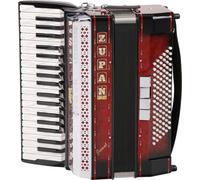Zupan Juwel IV 96/M Accordeon 96 Touche Basse 38 Cles Musette Rouge avec Coffre