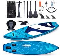Zupapa Planche à pagaie gonflable de 3 m avec siège de kayak, planche à pagaie iSUP avec kits complets