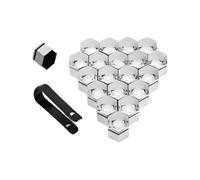 Zuphte Cache Vis pour BMW X1 X2 X3 X4 X5 X6 E70 E71 F20 F25 320i M8, 1 jeu/20 Cache-écrous de Roue (19 mm/Argent galvanisé)