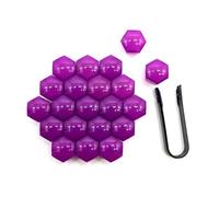 Zuphte Cache Vis pour Hyundai Equus 2011-2013, 1 jeu/20 Cache-écrous de Roue (17 mm/Violet)