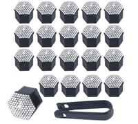 Zuphte Cache Vis pour Hyundai Santa Fe XL, 1 jeu/20 Cache-écrous de Roue (21 mm/Blanc)