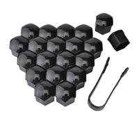 Zuphte Cache Vis pour Nissan 200SX 240SX 300ZX 350Z, 1 jeu/20 Cache-écrous de Roue (19 mm/galvanoplastie Noire)