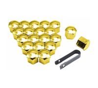 Zuphte Cache Vis pour Nissan Teana X-Trail Qashqai Livina Sylphy Tiida Sunny March, 20 pièces de vis de moyeu Automatique (17mm, Or)