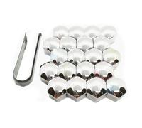 Zuphte Cache Vis pour Nissan Teana X-Trail Qashqai Livina Sylphy Tiida Sunny March, 20 pièces de vis de moyeu Automatique (17mm Argent)