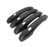 Zuphte Poignée Extérieure Autocollant Couverture pour Renault Clio Lutecia 5 V MK5 BF 2019-2023, Couvre-poignée de Porte Noir Brillant