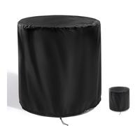 Zuppypaw Housse de table ronde imperméable pour table d'appoint Keter Cool - 500D - Résistante - 45 x 44 cm - Noir