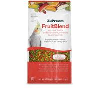 Zupreem Multifruits Aliment pour Oiseaux de Compagnie - Fruits et vitamines - Aliment pour Oiseaux indiqué pour inséparables, cacatoès NINFA, corras argentins et Autres Oiseaux Moyens - 1 kg