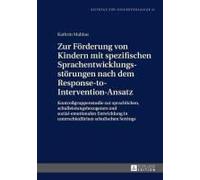 Zur Förderung Von Kindern Mit Spezifischen Sprachentwicklungsstörungen Nach Dem Response-To-Intervention-Ansatz