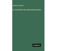 Zur Geschichte der italienischen Poesie