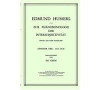 Zur Ph„nomenologie der Intersubjektivit„t Kern, Husserl, Edmund (Auteur)