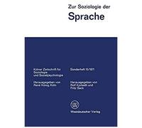 Zur Soziologie Der Sprache