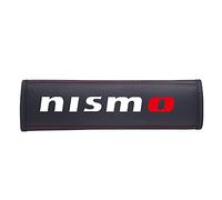 ZURBAA 2 pièces Voiture Protège Ceintures de Sécurité Coussin Cuir pour Nissan Nismo Adultes et Enfants Accessoires intérieurs Automobiles,B