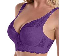 ZURBAA Femme Soutien-Gorge Confort Stretch Dentelle Bra Push Up Underwear Lingerie Top avec Armature
