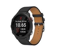 ZUREGO Cuir Bracelets de Remplacement pour Garmin Forerunner 245/55, Bracelet de Cuir Véritable Remplacement Compatible avec Garmin Forerunner 245/55 pour Homme Femme (25)