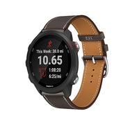 ZUREGO Cuir Bracelets de Remplacement pour Garmin Forerunner 245/55, Bracelet de Cuir Véritable Remplacement Compatible avec Garmin Forerunner 245/55 pour Homme Femme (12)