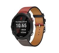 ZUREGO Cuir Bracelets de Remplacement pour Garmin Forerunner 245/55, Bracelet de Cuir Véritable Remplacement Compatible avec Garmin Forerunner 245/55 pour Homme Femme (1)