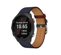 ZUREGO Cuir Bracelets de Remplacement pour Garmin Forerunner 245/55, Bracelet de Cuir Véritable Remplacement Compatible avec Garmin Forerunner 245/55 pour Homme Femme (21)