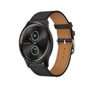 ZUREGO Cuir Bracelets de Remplacement pour Garmin Vivomove Sport/Luxe/Style/HR/Trend, Bracelet de Cuir Véritable Remplacement Compatible avec Vivomove Sport/Luxe/Style/HR/Trend pour Homme Femme (25)