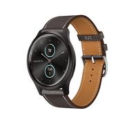 ZUREGO Cuir Bracelets de Remplacement pour Garmin Vivomove Sport/Luxe/Style/HR/Trend, Bracelet de Cuir Véritable Remplacement Compatible avec Vivomove Sport/Luxe/Style/HR/Trend pour Homme Femme (11)