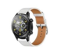 ZUREGO Cuir Bracelets de Remplacement pour Honor Watch GS 3/MagicWatch 2 46mm, Bracelet de Cuir Véritable Remplacement Compatible avec Honor Watch GS 3/MagicWatch 2 46mm pour Homme Femme (18)