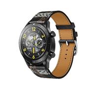 ZUREGO Cuir Bracelets de Remplacement pour Honor Watch GS 3/MagicWatch 2 46mm, Bracelet de Cuir Véritable Remplacement Compatible avec Honor Watch GS 3/MagicWatch 2 46mm pour Homme Femme (2)