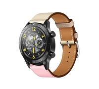 ZUREGO Cuir Bracelets de Remplacement pour Honor Watch GS 3/MagicWatch 2 46mm, Bracelet de Cuir Véritable Remplacement Compatible avec Honor Watch GS 3/MagicWatch 2 46mm pour Homme Femme (20)