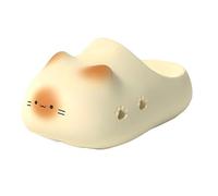 Zureto Chaussure imprimée de patte de chat unisexe, pantoufles de patte de chat d'été EVA maison mignon sandales pour hommes femmes, Jaune A., 38/39 EU