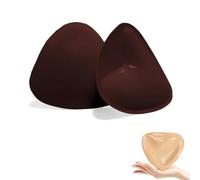 Zureto Coussinets push-up, cache-tétons adhésifs double face, soutien-gorge push-up, Café, C-D Körbchen