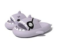 Zureto Pirate Shark Slides, Sandales d'été antidérapantes à bout ouvert, pourpre, 42/43 EU