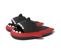 Zureto Shark Slides Sandales de Plage Bicolore Shark Slides Unisexe Cloud Shark, Noir/rouge, 44/45 EU
