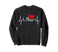 Zurich Skyline Battement de Cœur Suisse J'aime Zürich Sweatshirt