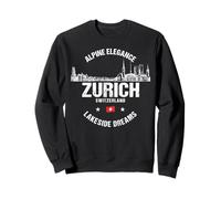 Zurich Suisse Monuments Swiss Travel Vintage Sweatshirt
