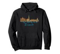 Zurich Suisse Souvenir de Voyage Ville Historique Cadeau Suisse Sweat à Capuche