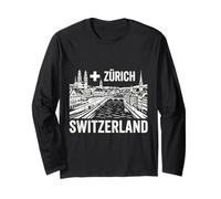 Zurich Suisse Voyage Souvenir Ville Cadeau Manche Longue