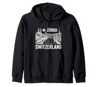 Zurich Suisse Voyage Souvenir Ville Cadeau Sweat à Capuche