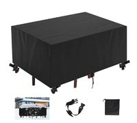 ZUROJ Housse Salon de Jardin 122x82x140cm 420D Tissu Oxford Housse Table de Jardin, Housse de Meuble Bâche Salon de Jardin Protection Imperméable Résiste Aux UV Table Canapé Inclinable Chaises