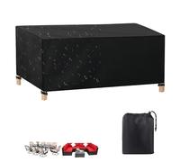 ZUROJ Housse Salon de Jardin 351x81x65cm Couverture de Protection Meubles Bâche Salon de Jardin Imperméable Anti-UV 420D Oxford Bache Table Exterieur